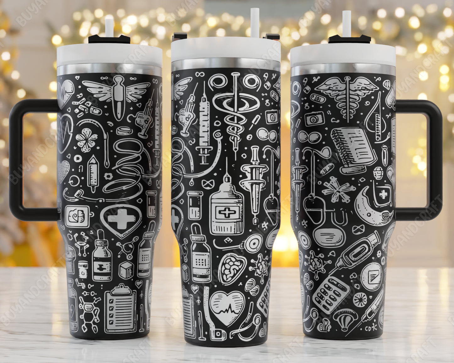 40oz Tumbler Wrap, Nurse Laser Engraving, Doctor Theme Svg, Nurse Life 40oz Tumbler Laser Svg, Tumbler Wrap Designs