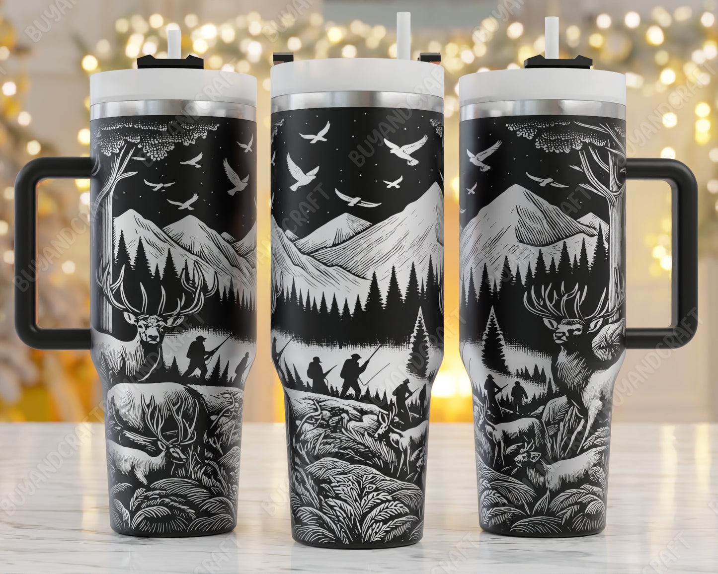 deer hunting laser svg, laser engraved tumbler, tumbler laser engraving, buck hunting laser svg