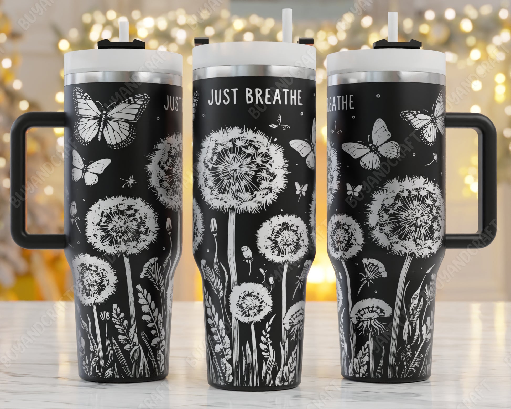 40oz tumbler wrap for just breathe