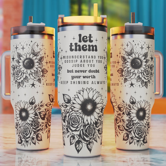 Motivational Quote Tumbler Laser Svg , Affirmation Laser Engraving Svg, Sarcasm 40oz Tumbler Laser Design, 40oz Tumbler Wrap