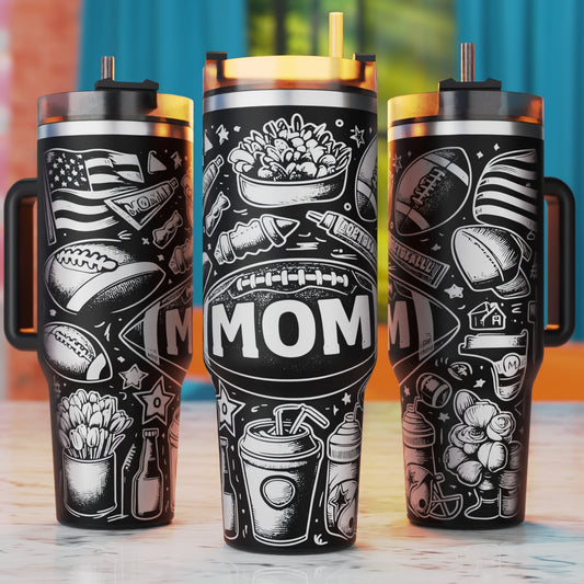 Baseball Mom 40oz Tumbler Laser Svg, Sports Svg Laser Engraving, 40oz Tumbler Laser Svg, 40oz Tumbler Wrap Designs, Xtool Laser Svg, Glowforge Laser Svg