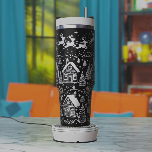 Christmas 40oz Tumbler Wrap, Santa Svg Laser Engraving, 40oz Tumbler Laser Svg, 40oz Tumbler Wrap Designs