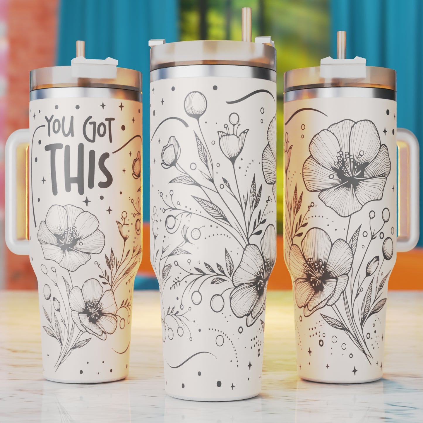 Motivational 40oz Tumbler Laser Engraving Svg Files, Tumbler Laser Designs