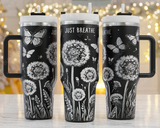 40oz tumbler wrap for just breathe 