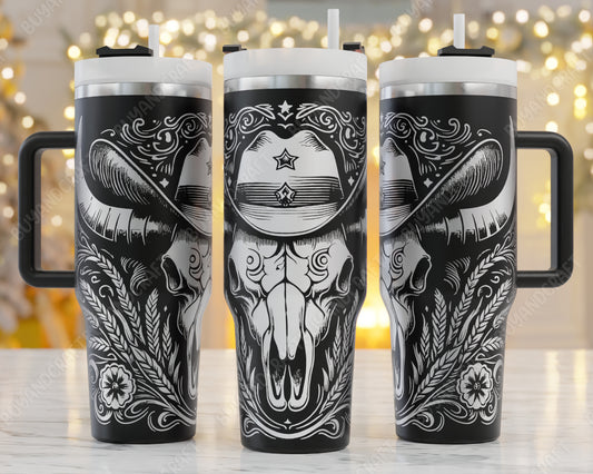 western 40oz laser engraving tumbler files