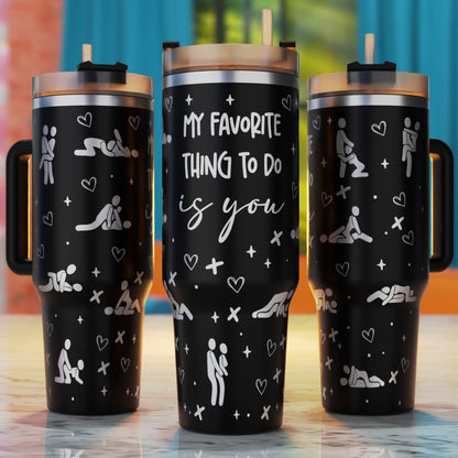 Valentine’s Day romantic quote couples 40oz tumbler engraving SVG design