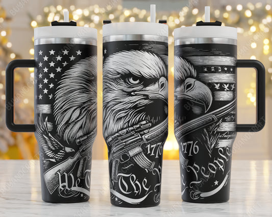 engraved tumblers files for 1776 we the people svg 