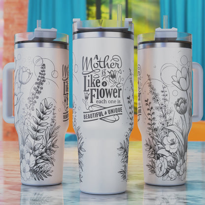 Mother’s Day Affirmation SVG – 40oz tumbler engraving SVG design, perfect for Mother’s Day positive affirmations.