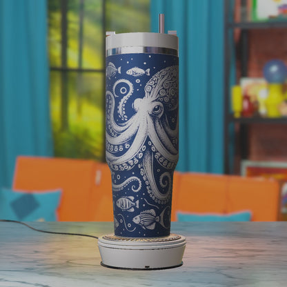 Octopus Sea Life SVG – Marine Engraving 40oz Tumbler Laser Engraving Design File