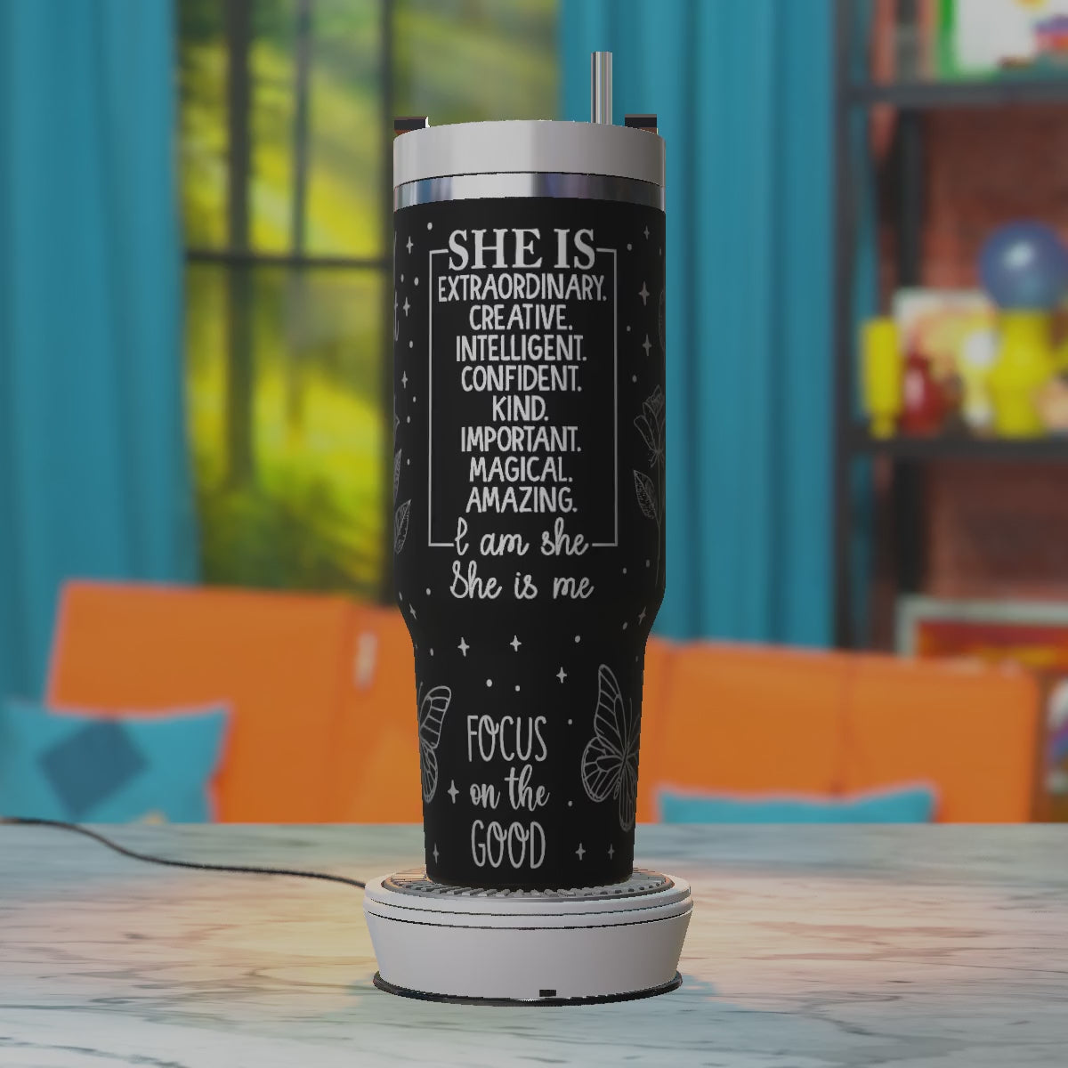 Mama affirmations 40oz tumbler engraving SVG design