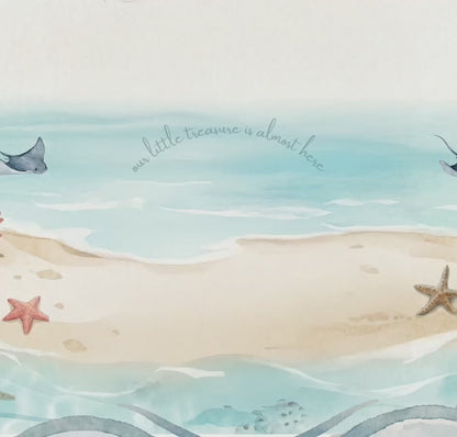 Sea You Soon Baby Shower Website Template, Nautical Digital RSVP Invite, Ocean Theme Evite, Editable Canva Website