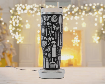 40oz Tumbler Wrap, Hair Dresser Svg Laser Engraved, Hair Dresser Svg, 40oz Tumbler Laser Svg, Tumbler Wrap Designs