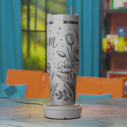 Mom Floral SVG – Wildflower 40oz Tumbler Laser Engraving Design File