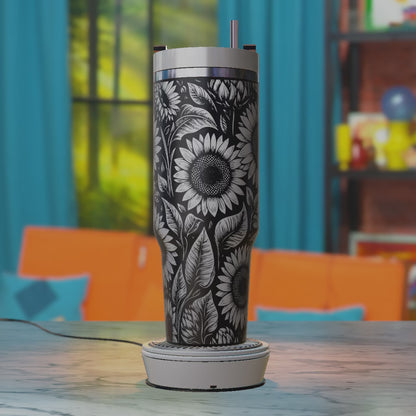 Sunflowers SVG – Summer 40oz Tumbler Laser Engraving Design File