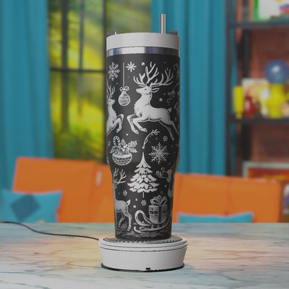 Northpole 40oz Tumbler Svg, Santa Svg Laser Engraving Svg, 40oz Tumbler Laser Svg, 40oz Tumbler Wrap Designs, Xtool Svg, Glowforge Designs