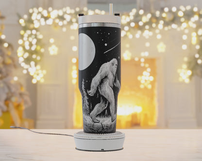 40oz Tumbler Wrap, Big Foot Svg Laser Engraved, Bigfoot Svg, 40oz Tumbler Laser Svg, Tumbler Wrap Designs