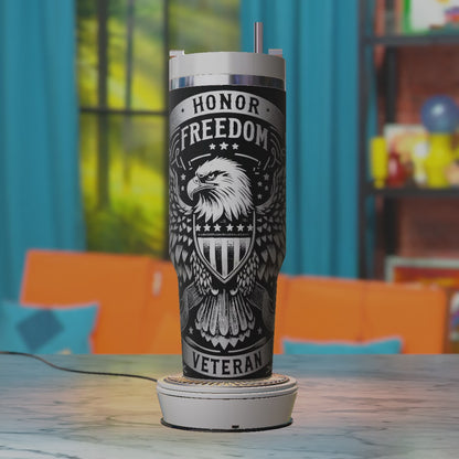 American Eagle 1776 SVG – Patriotic 40oz Tumbler Laser Engraving Design File