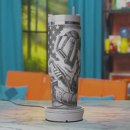 Welder Woman Laser Engraving Template for 40oz Tumbler