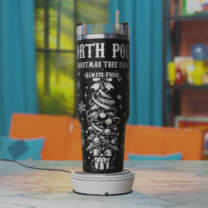Northpole Laser Design, Christmas Svg Laser Engraving Svg, 40oz Tumbler Laser Svg, 40oz Tumbler Wrap Designs
