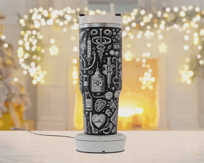 40oz Tumbler Wrap, Nurse Laser Engraving, Doctor Theme Svg, Nurse Life 40oz Tumbler Laser Svg, Tumbler Wrap Designs