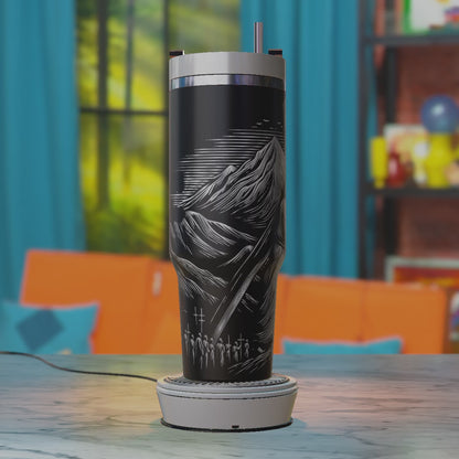 Jesus and Matthew 16:24 SVG – Christian 40oz Tumbler Laser Engraving Design File