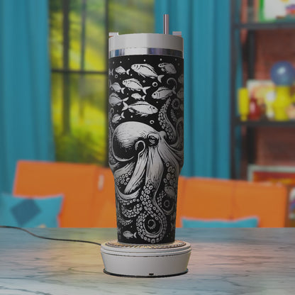 Octopus Marine SVG – Deep Sea 40oz Tumbler Laser Engraving Design File