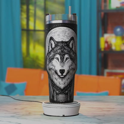 Wolf Tumbler Laser Svg , Wolf Laser Engraving Svg,40oz Tumbler Laser Design, 40oz Tumbler Wrap