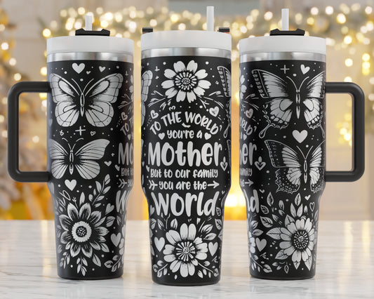 mother Laser engraving tumbler files, laser etched tumbler svg